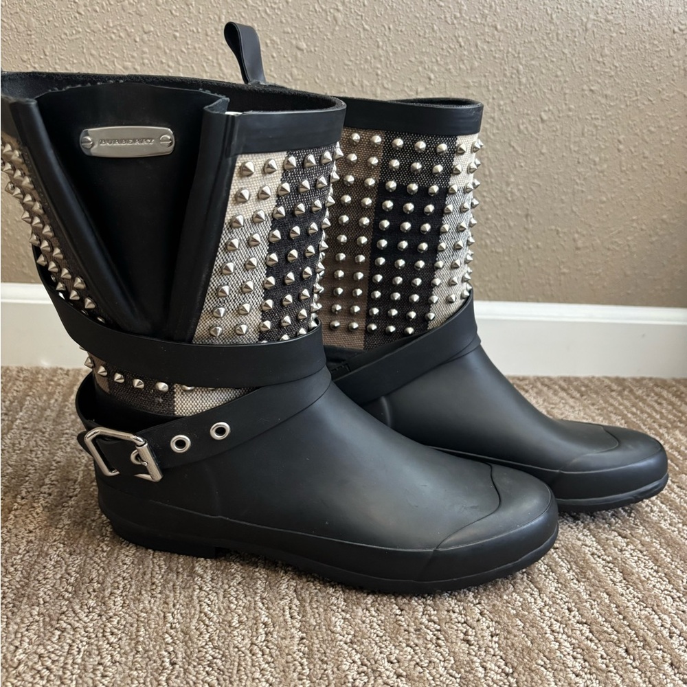 Burberry Black Studded Women's Boots